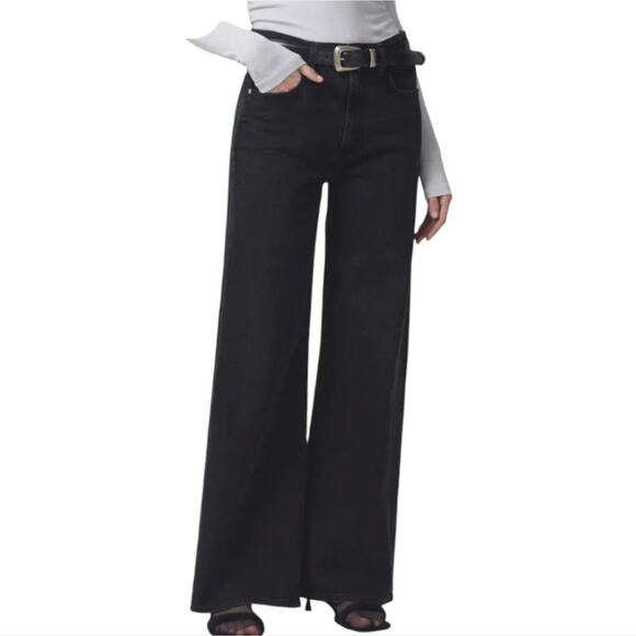 Citizens of Humanity y2k Paloma Wide Leg Baggy Jeans in Devine Dark Wash Size 33 - Picture 2 of 16